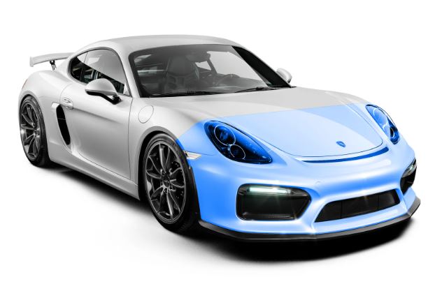 Partial front PPF wrap