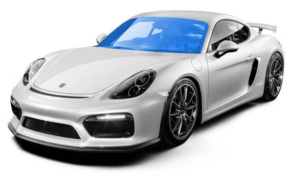 Front windshield PPF wrap